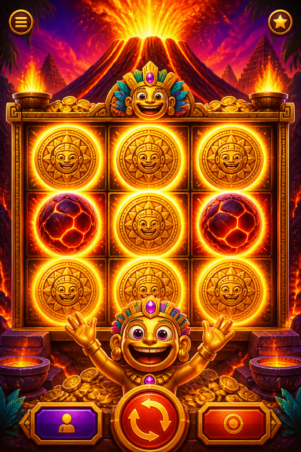 3 coin volcano demo screenshot 3
